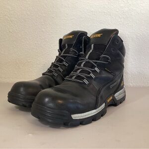 Wolverine Men’s Leather Waterproof Reflective Composite Toe 6" Work Boot Size 10